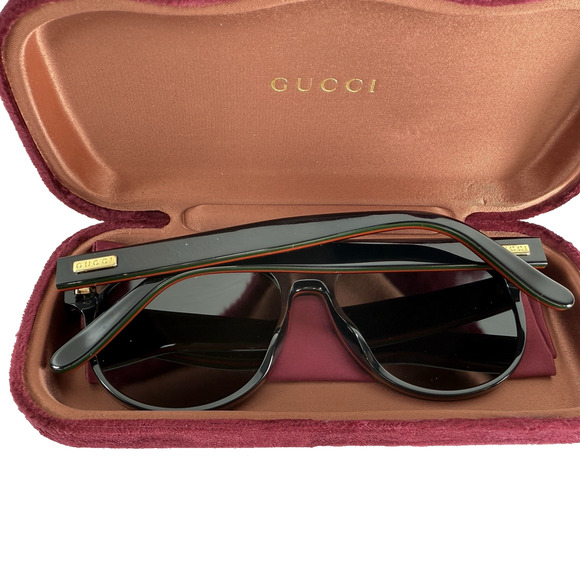 Gucci Round Oval Unisex GG0271S 55mm Sunglasses Women's Black‎ With Case NEW - Picture 13 of 14